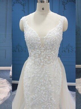 WT5133-S - Beaded Embroidery Wedding Dress